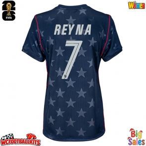 United States Giovanni Reyna #7 Replica Away Stadium Shirt for Women World Cup 2026 Short Sleeve